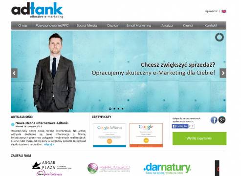Nowa strona internetowa Adtank.